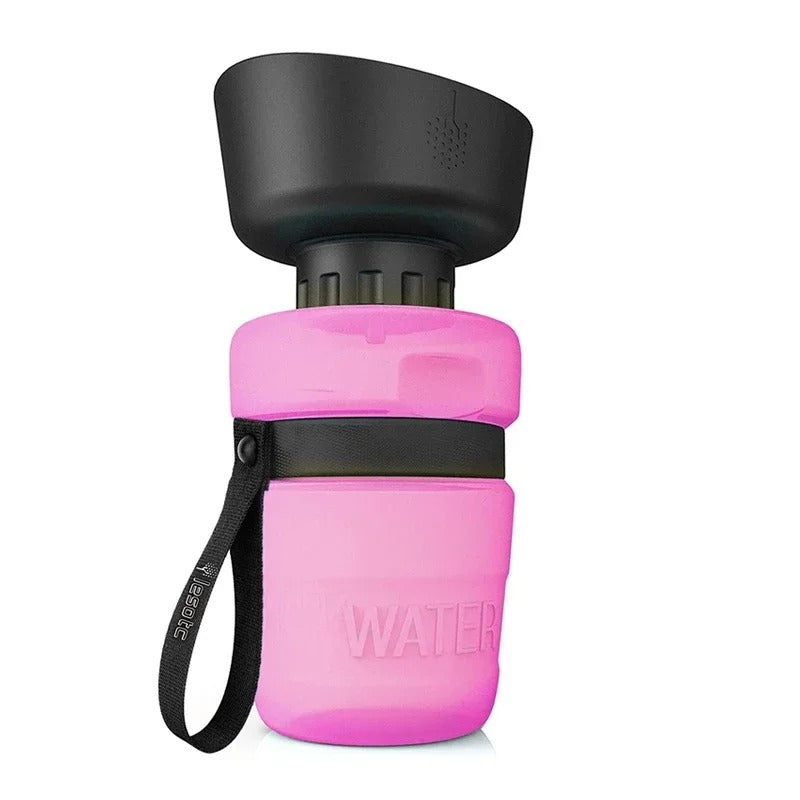 Collapsible Leak-Proof Dog Water Bottle with Foldable Bowl
