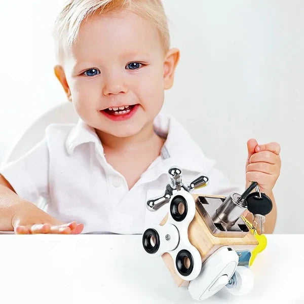 7-in-1 Montessori Learning Cube for Cognitive and Sensory Development