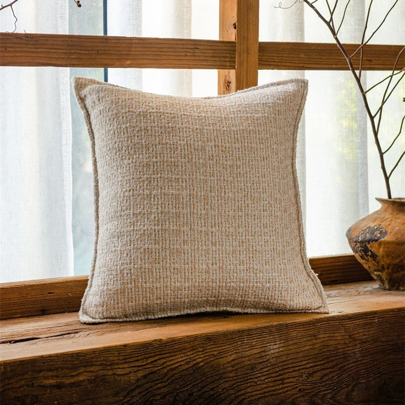 Nordic Minimalist Square Pillow Cover 17.7 Inch Washable Geometric Design