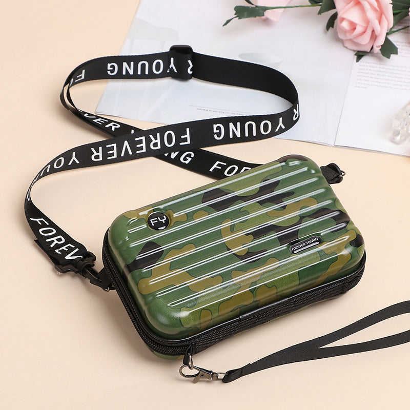Mini Suitcase Handbag for Women - Waterproof Clutch with Adjustable Strap