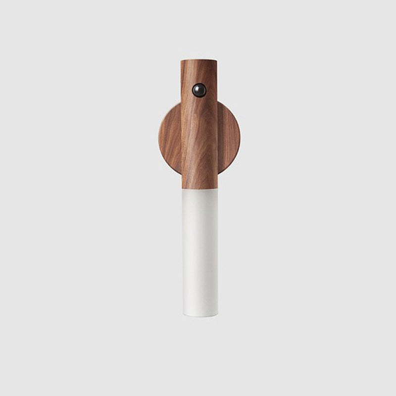 Rechargeable Motion Sensor Night Light - Handmade Wooden Design