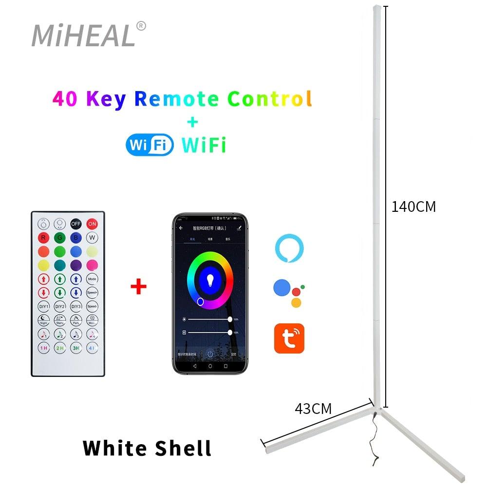 Modern Remote Control Aluminum Floor Lamp