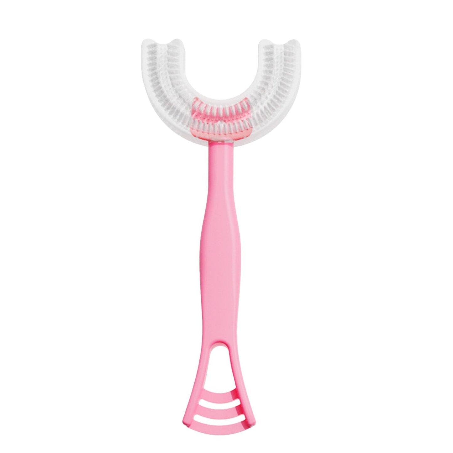 U-Shaped Children's Toothbrush with Soft Bristles and Fun Design