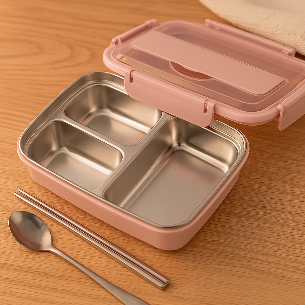 Leak-Proof Lunch Box with Organized Compartments
