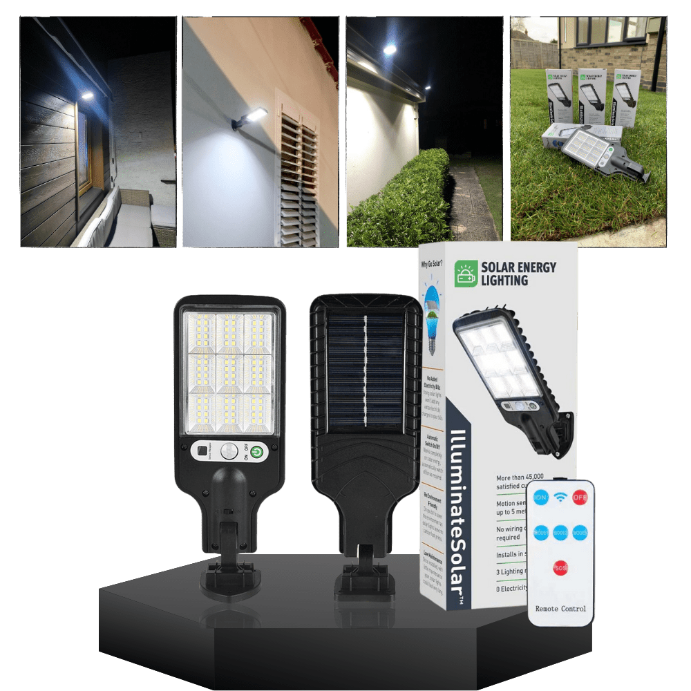 Solar-Powered Motion Sensor Outdoor Lamp