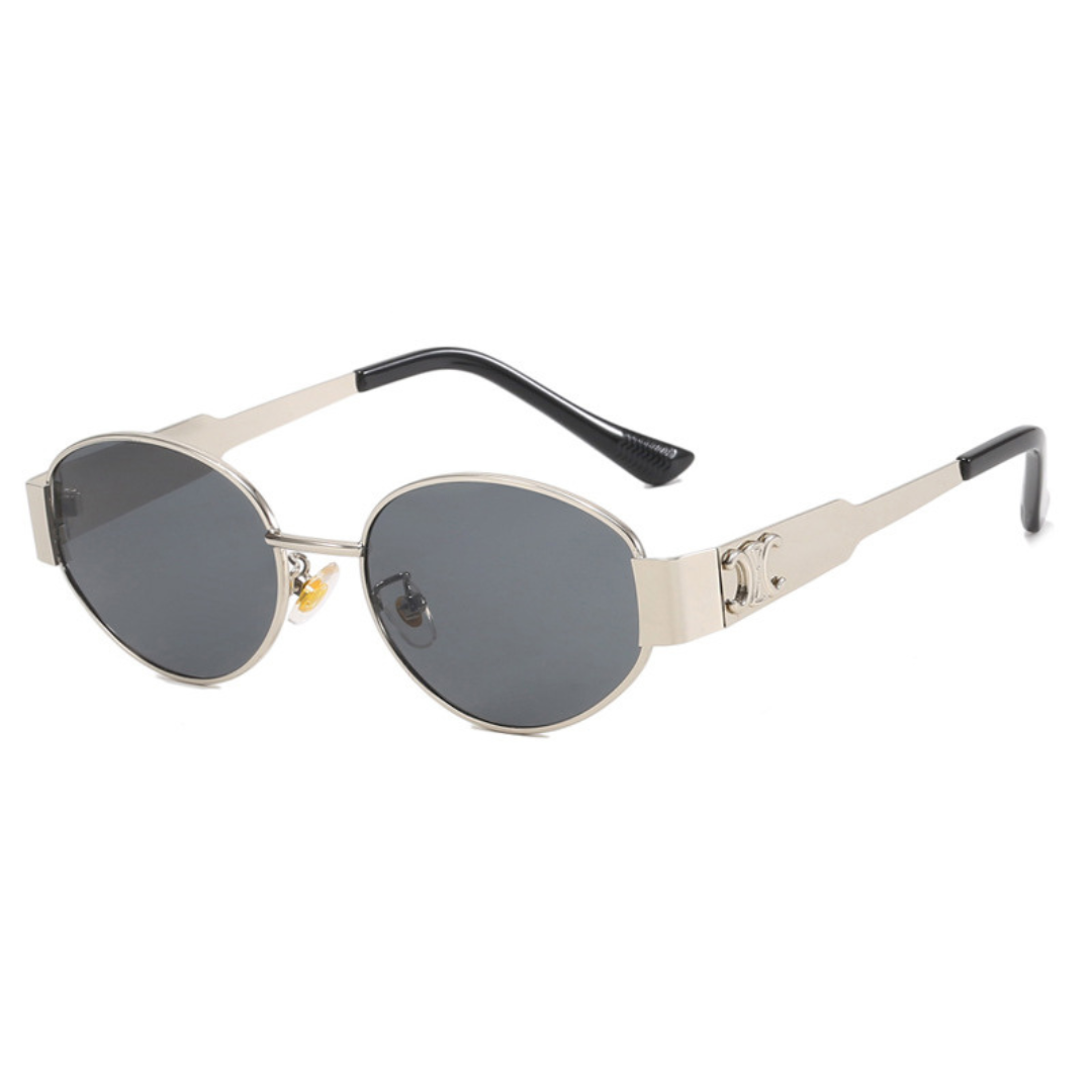 Retro Oval Sunglasses for Women with UV Protection