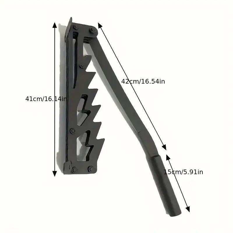 Wall-Mounted Log Splitter for Safe Kindling Preparation