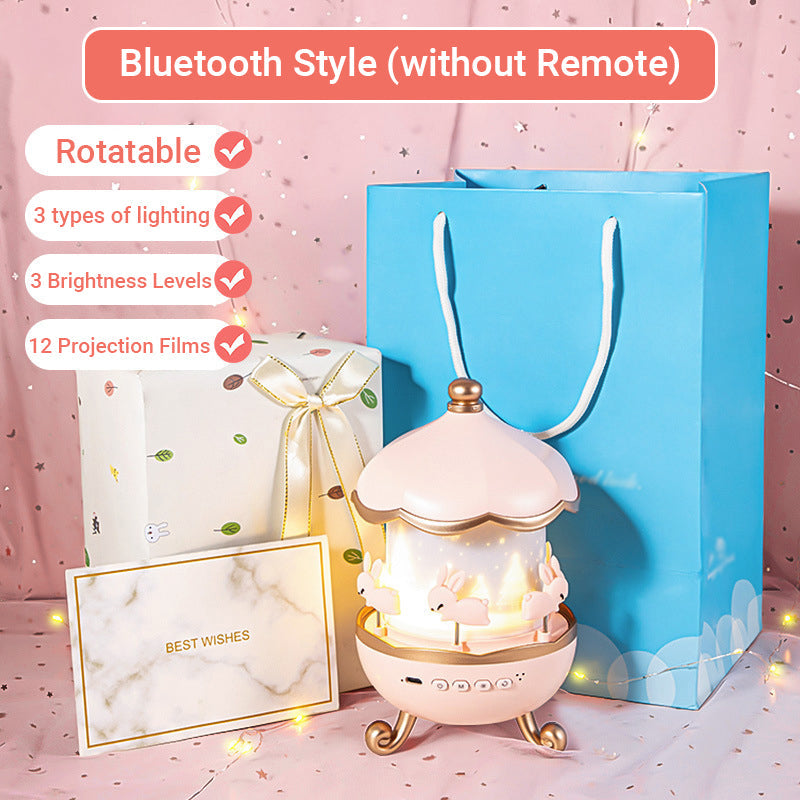 Bluetooth Night Light Projector with Music and Rotating Effects