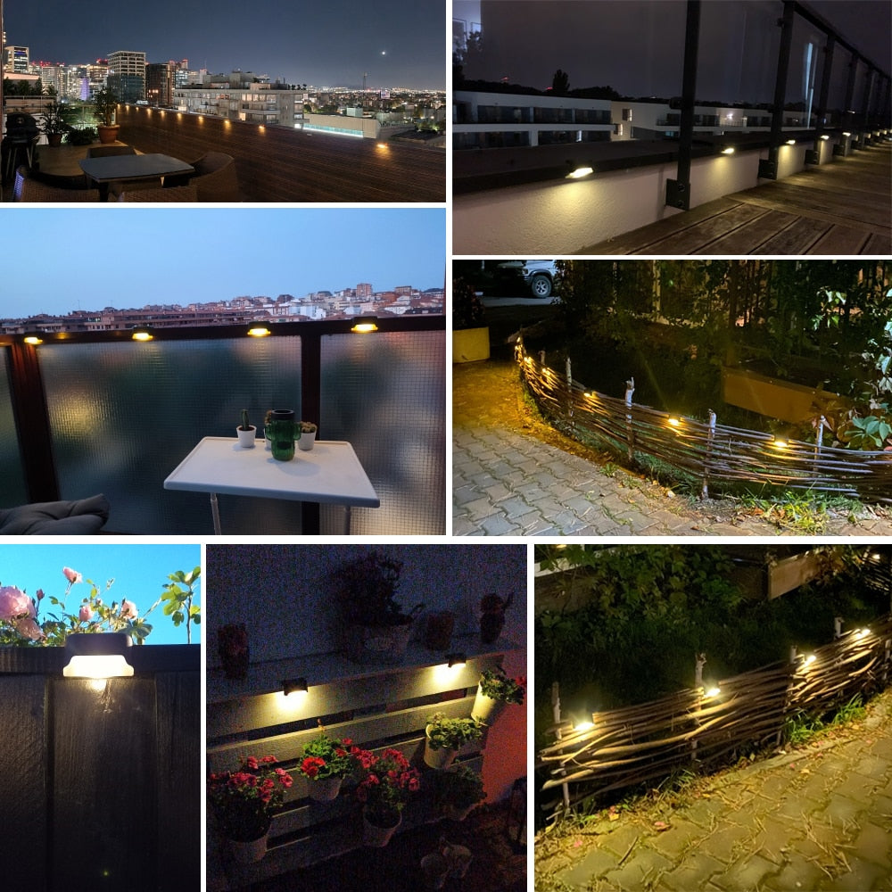 Waterproof Solar LED Stair Lights for Outdoor Safety