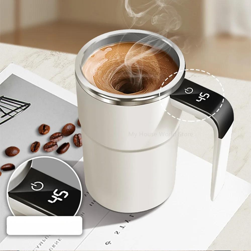 Automatic Self-Stirring Coffee Mug with Rechargeable Battery