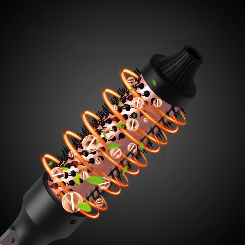 Ceramic Curling Brush for Volume and Shine