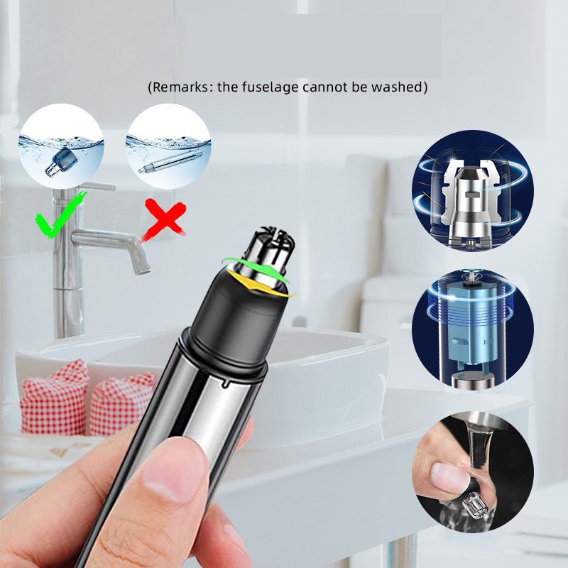 LED Hair Trimmer with Smart Precision Control and Dual Blades