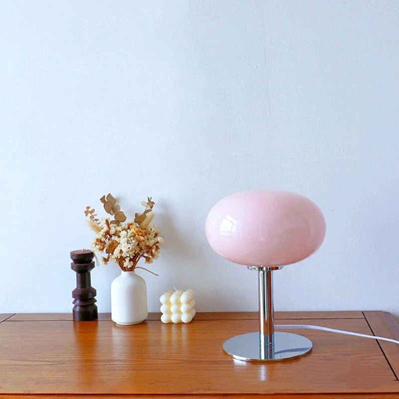 Dimmable LED Table Lamp with Modern Round Design