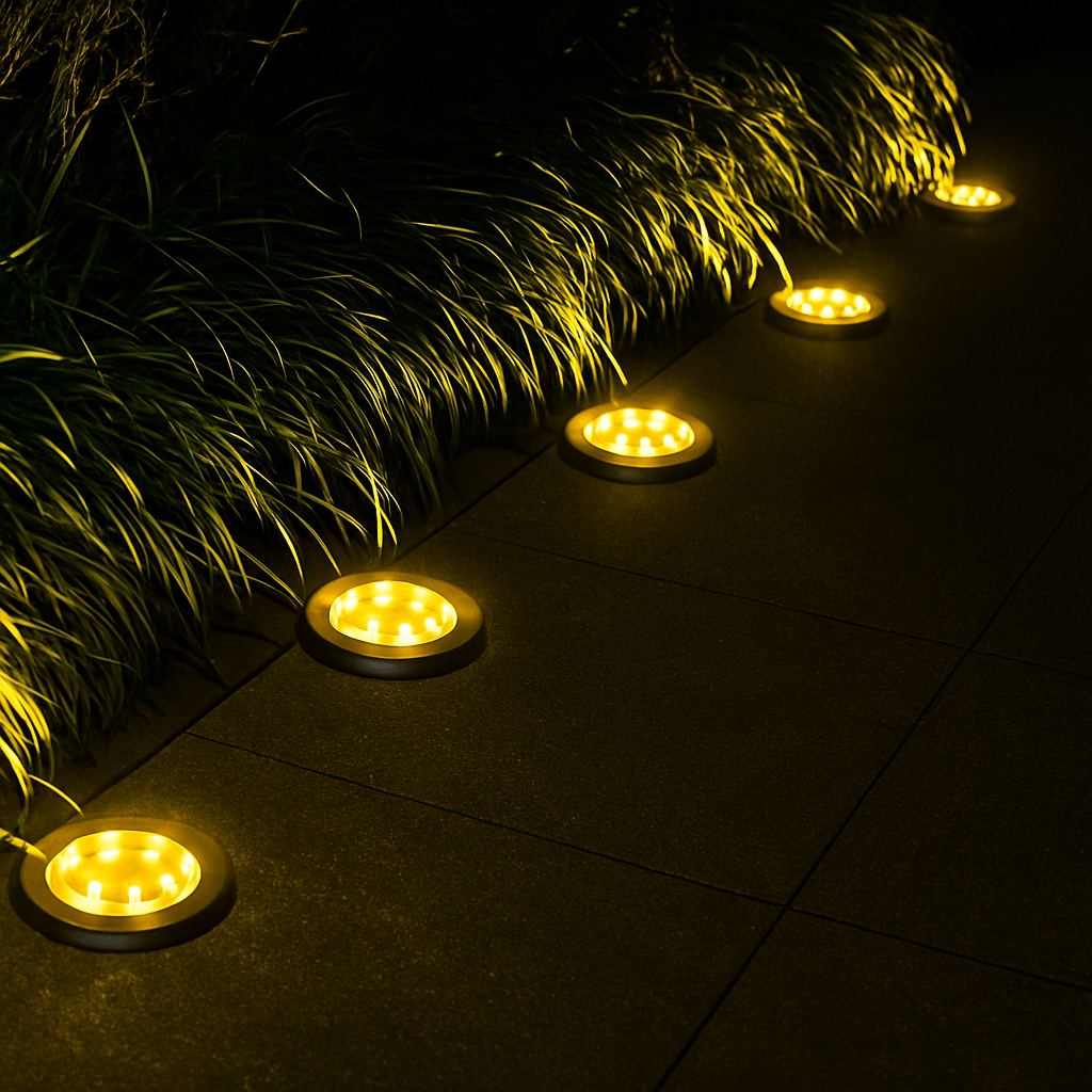 Solar-Powered Rust-Proof Garden Lights - Weatherproof LED Pathway Illumination