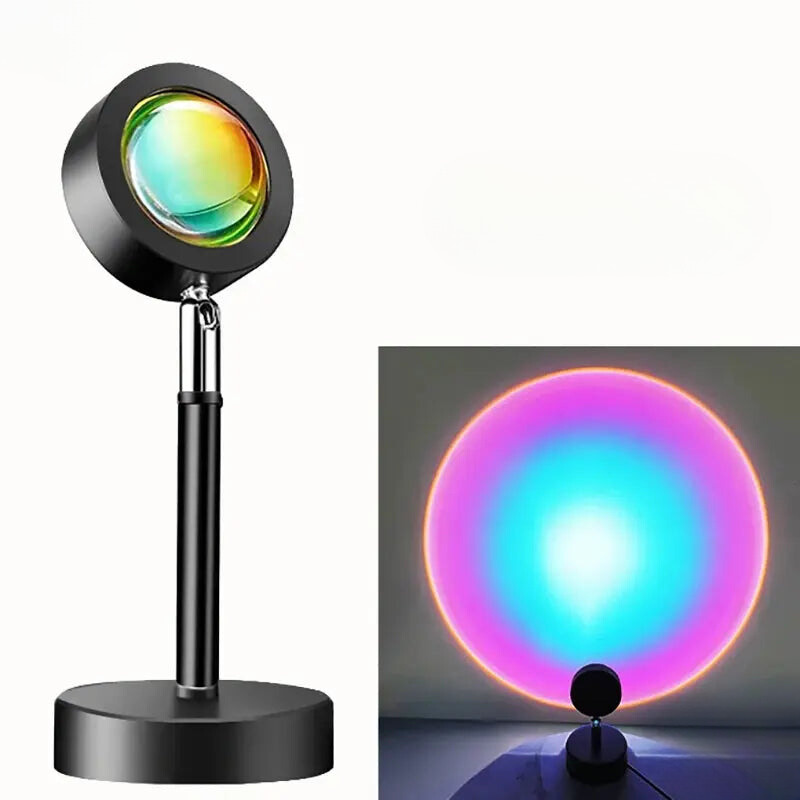 LED Sunset Projection Lamp with USB Power Supply