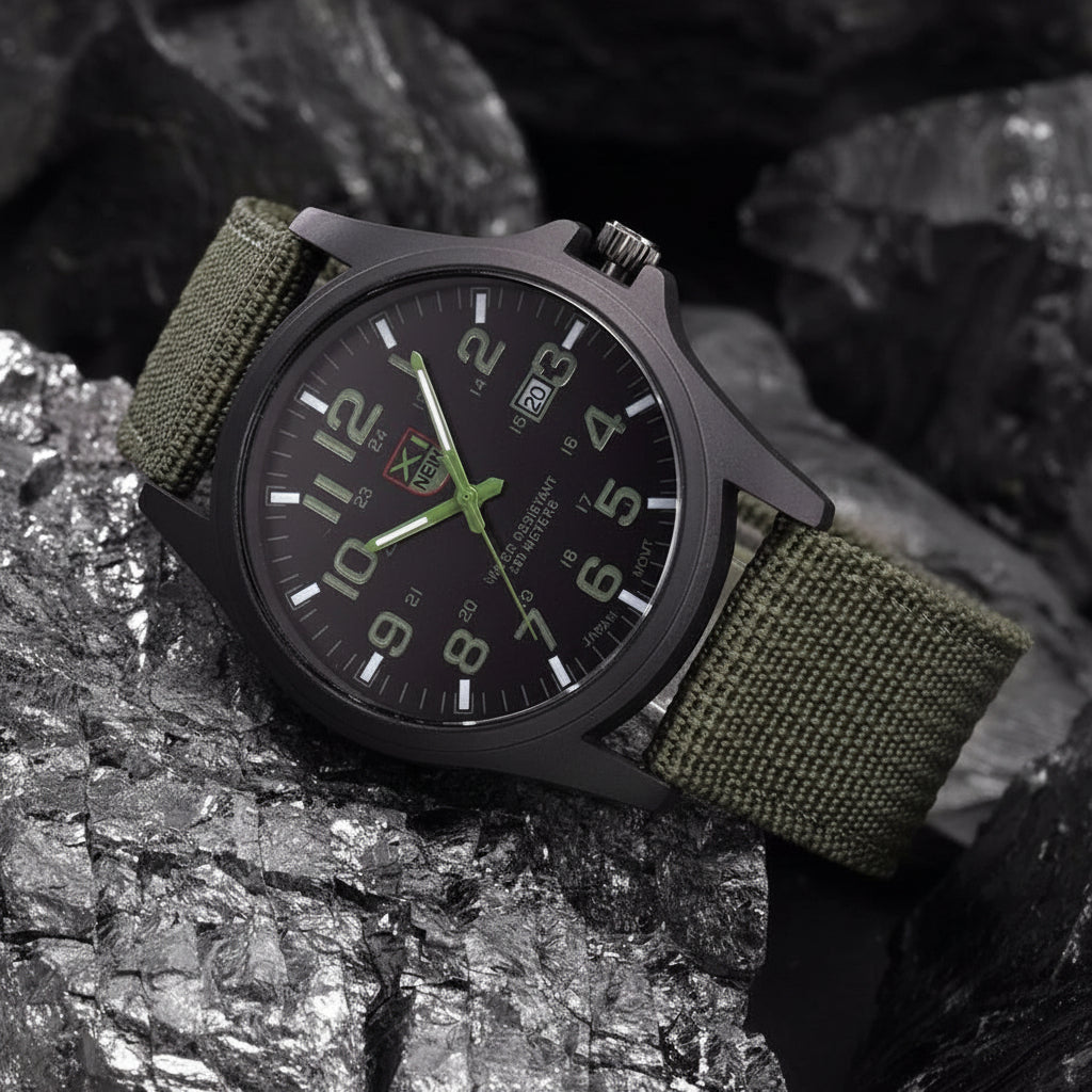 Rugged Tactical Military Watch with Shockproof Design