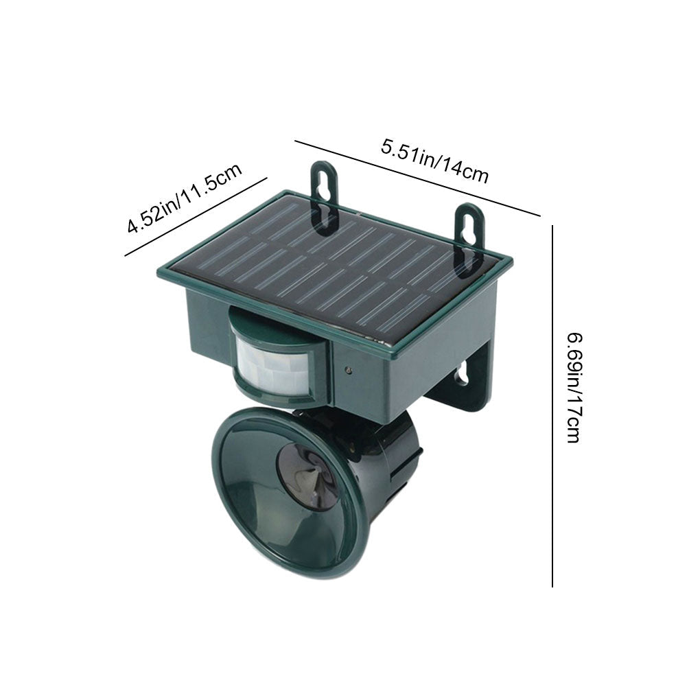 Weatherproof Solar Bird Repeller with PIR Motion Sensor