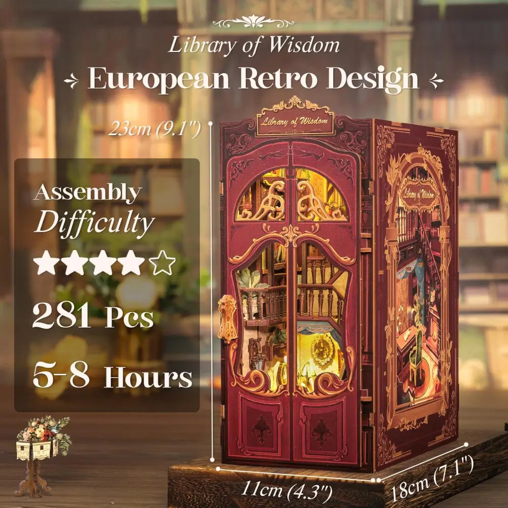 DIY Vintage Library Book Nook Kit