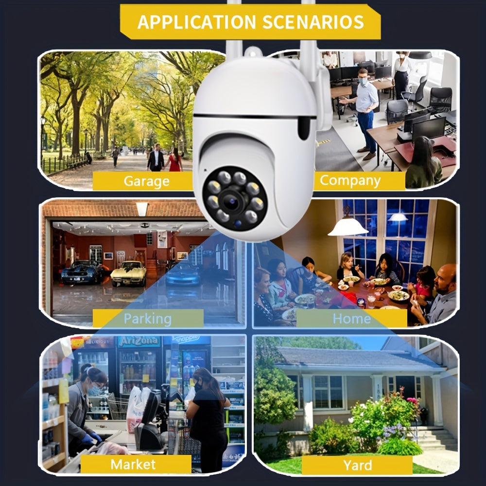1080p Indoor Motion-Sensing Camera with Night Vision and App Control