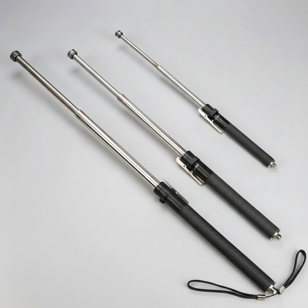 Self-Defense Trekking Stick with Automatic Pop-Up Mechanism