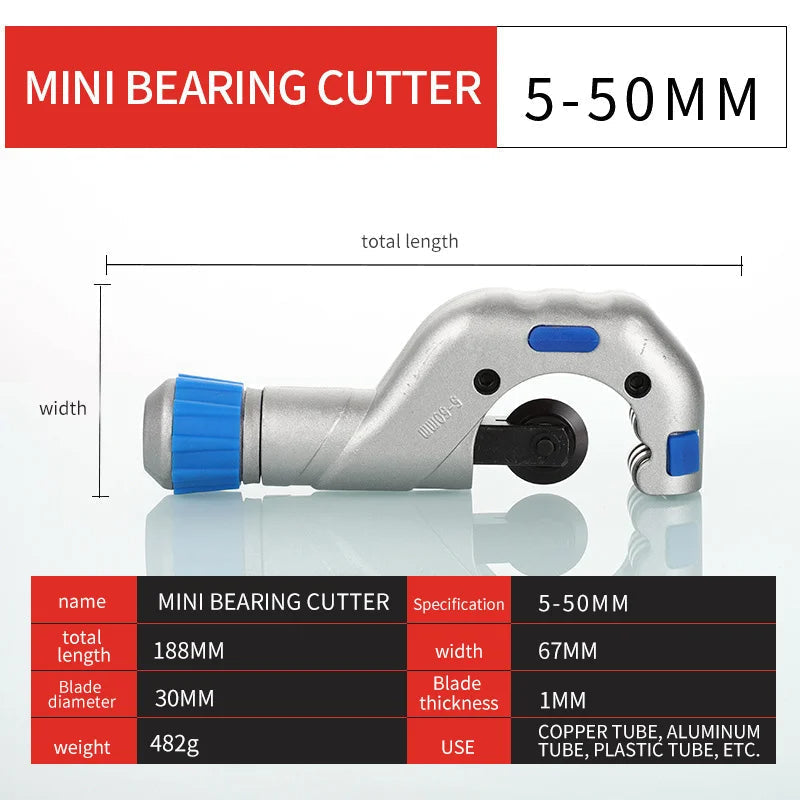 Robust Pipe Cutter for Metal and PVC Pipes