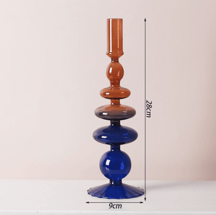 Handmade Colorful Borosilicate Glass Candle Holder
