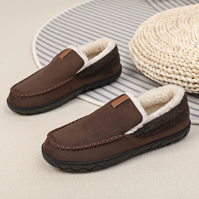 Men's Supportive Cozy Comfort Shoes with Cushioned Insole