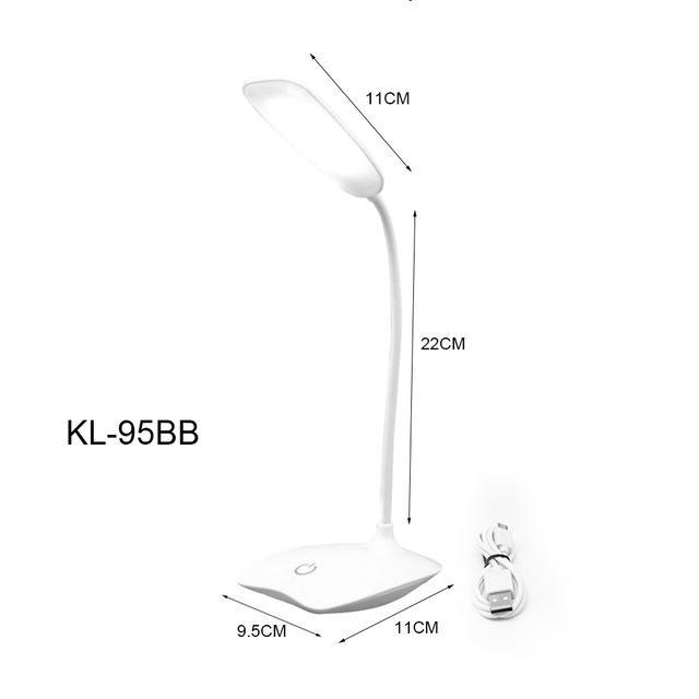 Dimmable LED Desk Lamp with Touch Switch and USB Rechargeable Battery