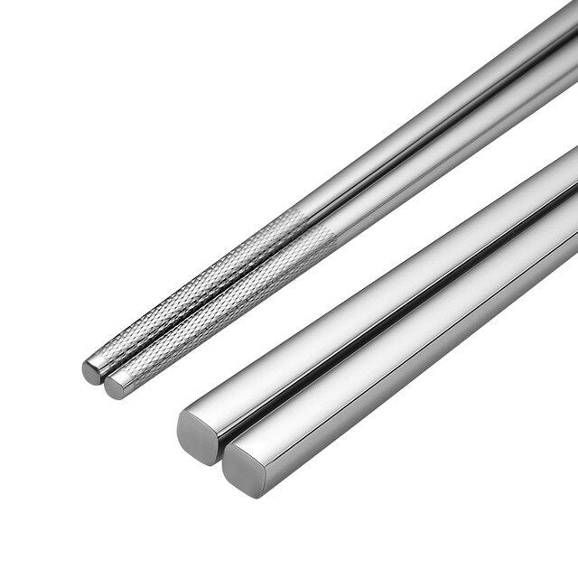Japanese Stainless Steel Chopsticks - Eco-Friendly Design