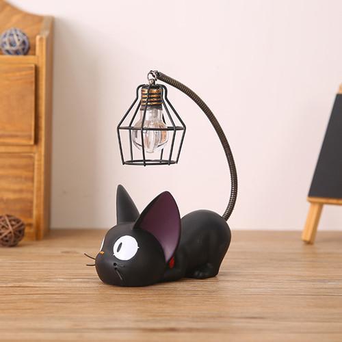 Little Black Cat Night Light with Flexible Tail