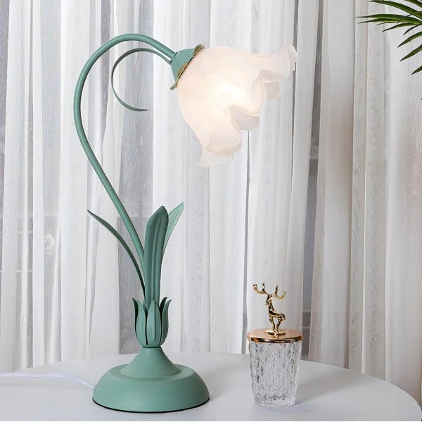 Vintage Adjustable Floral Table Lamp