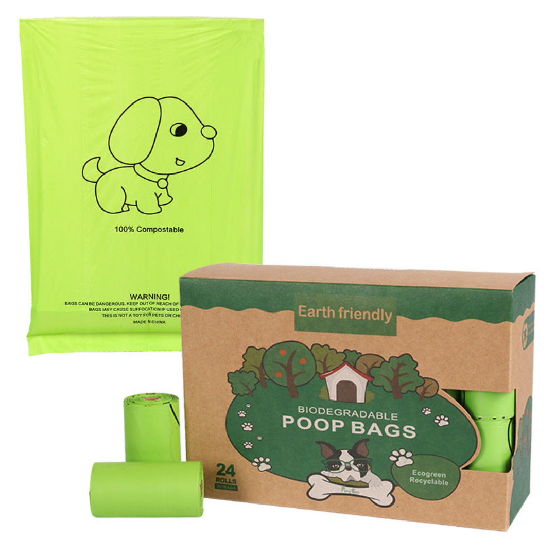 Biodegradable Poop Bags with Leak-Proof Dispenser - 120 Count