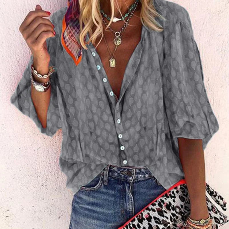 Lightweight Loose Fit Summer Blouse for Women