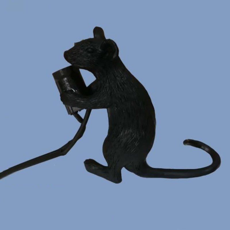 Vintage Mouse LED Desk Lamp with Unique Resin Design