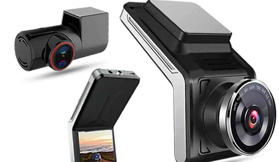 4K Dual Camera Car Dash Cam with Night Vision and Parking Monitoring