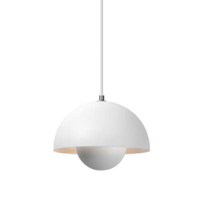 Warm Light Pendant Lamp with Elegant Hemispherical Design