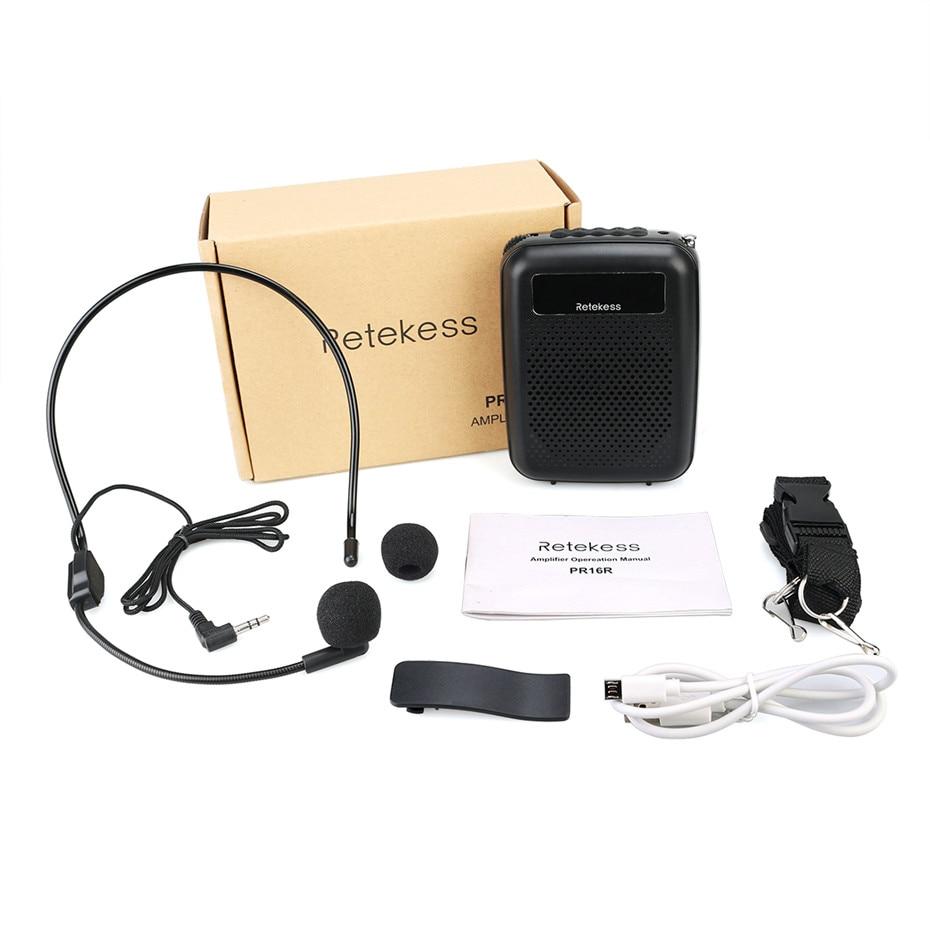 Portable Voice Amplifier with Music Playback and Recording for Teaching and Meetings