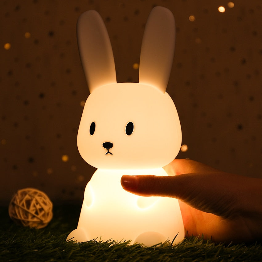 Cute LED Animal Night Light with 7 Color Options and Timer