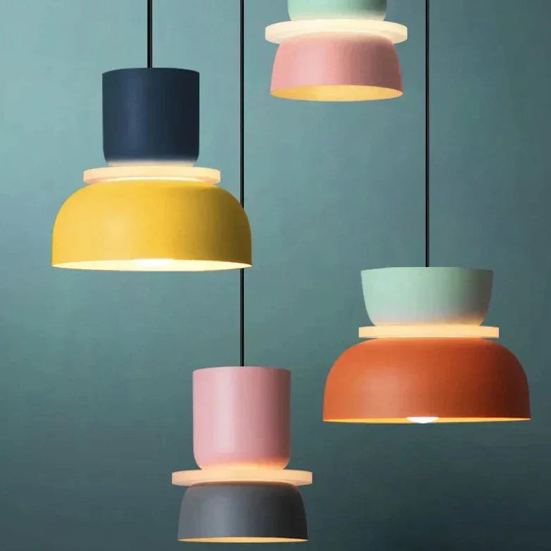 Scandinavian Macaron Pendant Lamp - Multicolored Nordic Design