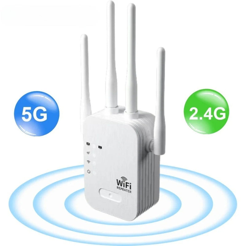 Dual-Band WiFi Repeater for Whole Home Coverage