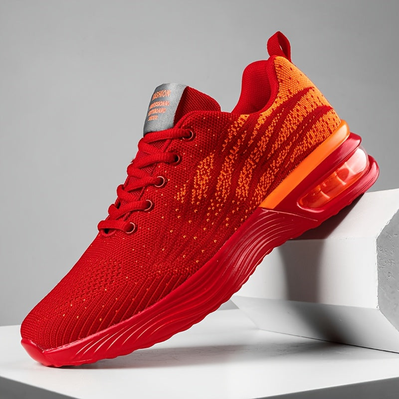 Lightweight Breathable Running Shoes with Lace-Up Closure