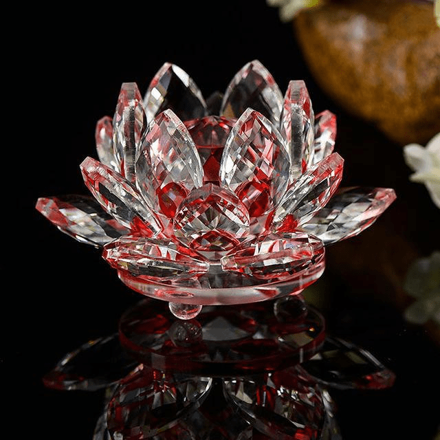Quartz Crystal Lotus Flower Sculpture