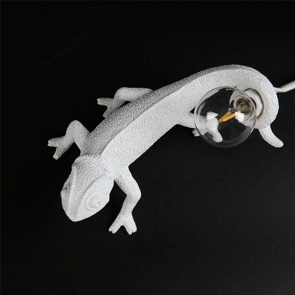 Chameleon Resin Table Lamp with LED Light