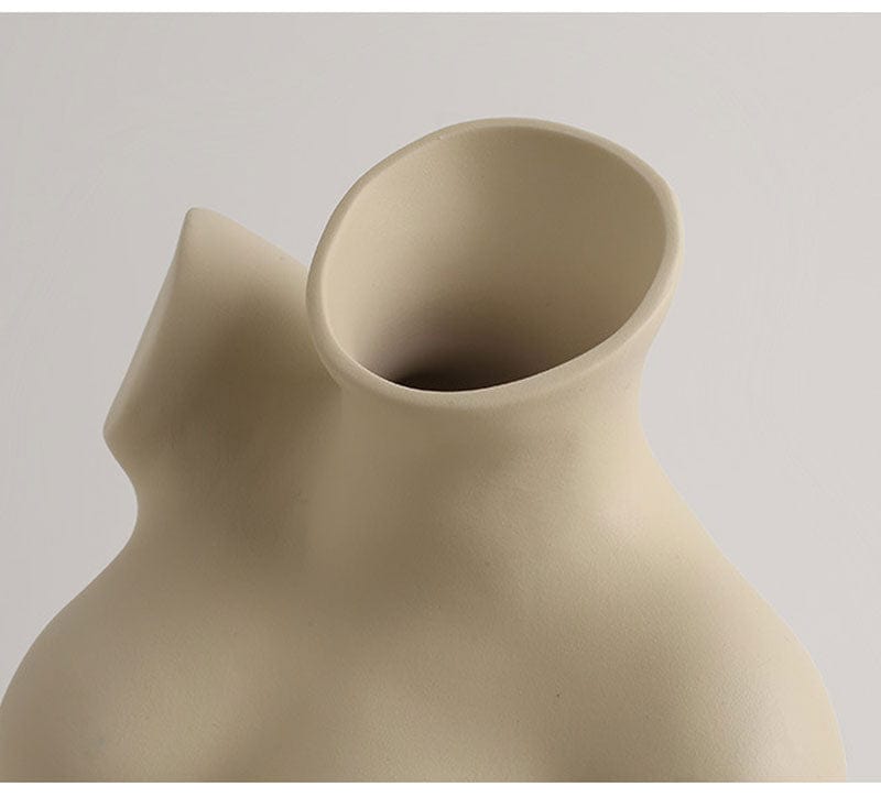 Ceramic Female Form Vase in Elegant Curves