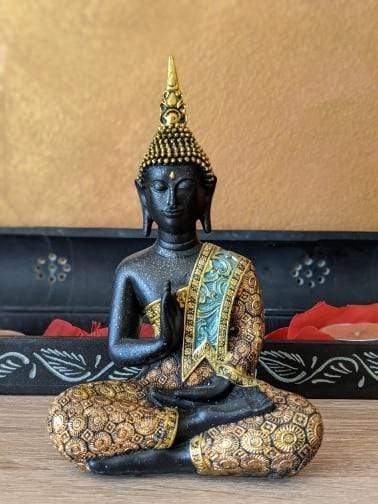 Resin Buddha Statue Figurine for Peaceful Home Decor