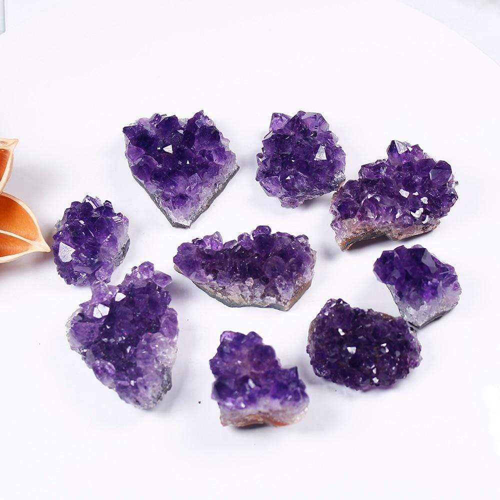 Amethyst Quartz Crystal Cluster for Healing and Stress Relief