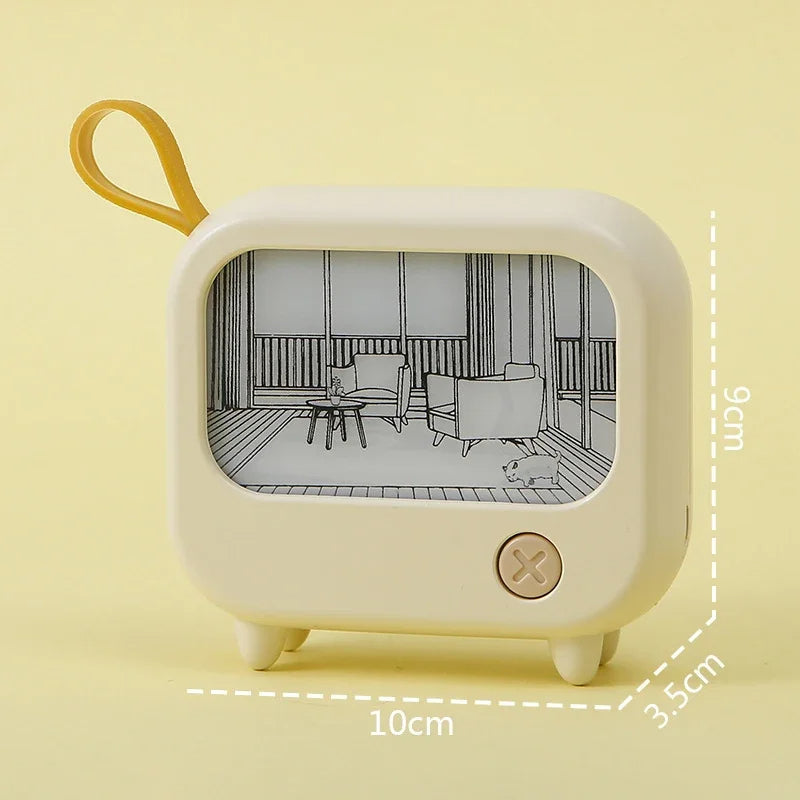 Mini LED Night Light with TV Painting Design