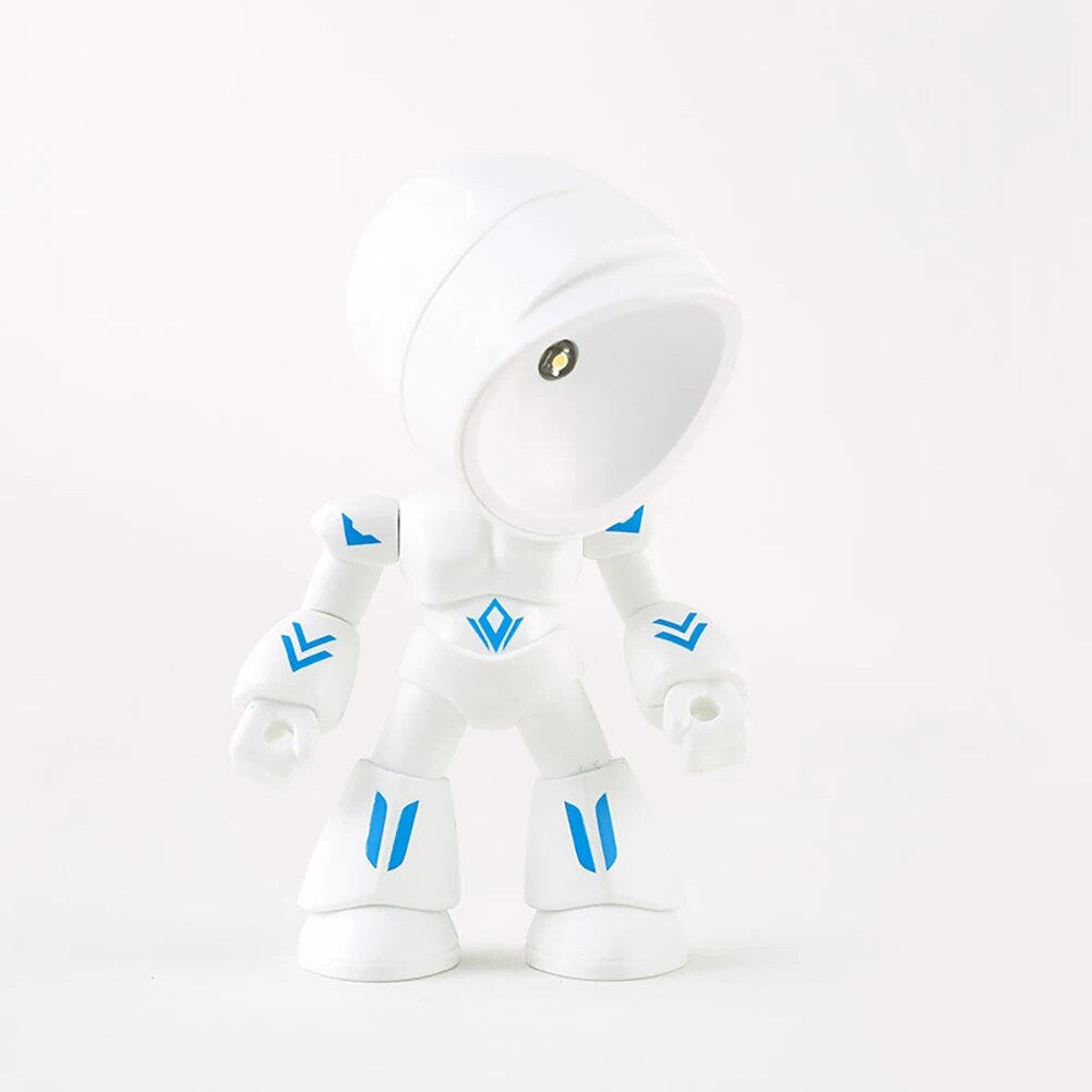 Cute Robot LED Table Lamp for Kids' Room and Desk