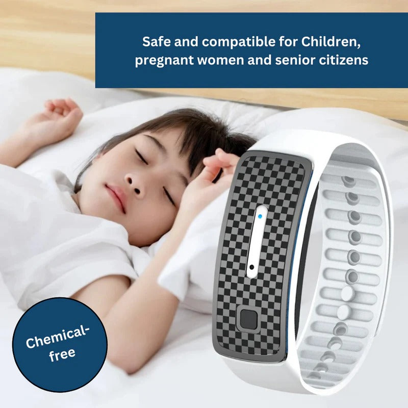 Ultrasonic Mosquito Repellent Bracelet - Eco-Friendly and Adjustable
