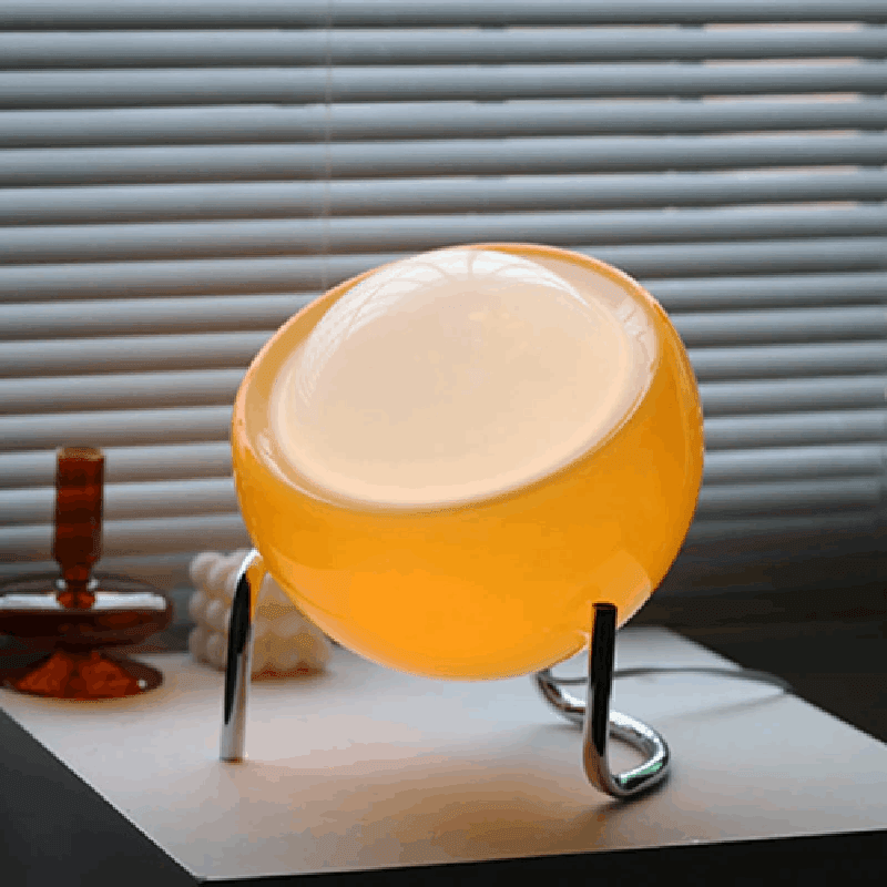 Retro Nordic Desk Lamp with USB Charging Port
